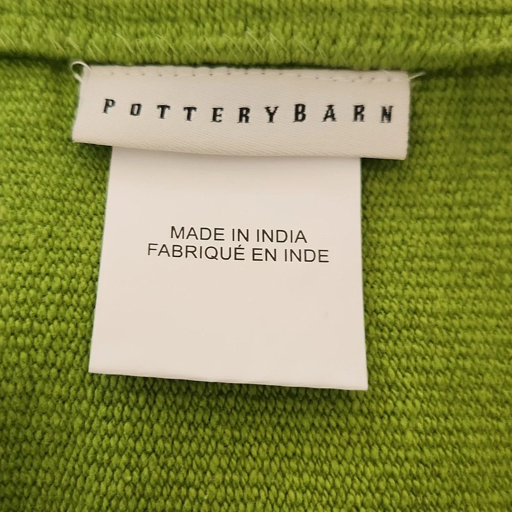 Green pottery barn rug